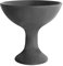 Bitto Calice à encens Encensoir Medan en Terre Cuite Couleur Anthracite, H: 15 cm, Ø 10 cm
