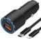 Auto Ladegerät 38W PD&QC 3.0 für iPhone 12 11 13 14 Pro Max/SE 2020 2022 XR XS X 8 7 Plus/14 Pro/13 Mini/XS Max,KFZ Zigarettenanzünder,Dual Metall Auto Ladeadapter/USB C Ladestecker mit Ladekabel