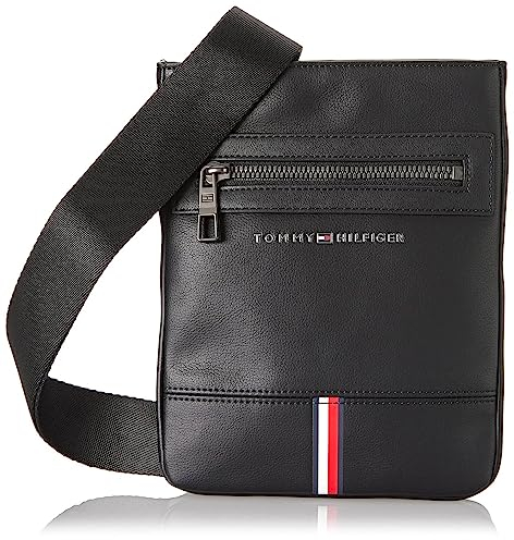 Tommy Hilfiger Herren Umhängetasche TH Corporate Mini Crossover Klein, Schwarz (Black), Einheitsgröße
