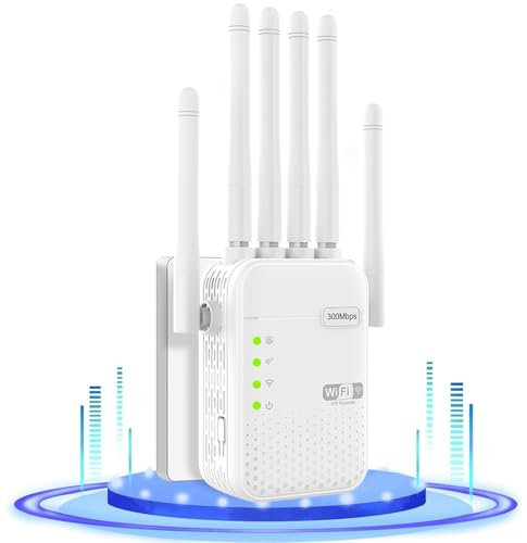 2025 Newest WiFi Extender, wifi extender booster, WiFi Repeater, Covers Up to 1200 Sq.ft and 45 Devices, wireless ethernet adapter - with Ethernet Port, Home Wireless wifi booster,Quick Setup