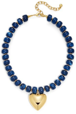 LILIE&WHITE harts tjockt pärlhalsband för kvinnor minimalistiskt modernt statement halsband smycken accessoarer, Medium, Mässing, Ingen ädelsten