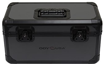 Odyssey K45120BLG KROM ON GRAY SERIES UTILITY/RECORD CASE, holds up to 120 7 records, Black