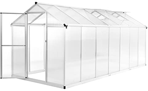 vidaXL Serre Aluminium 421x190x195 cm Serre de Jardin Légume Plante Jardinage