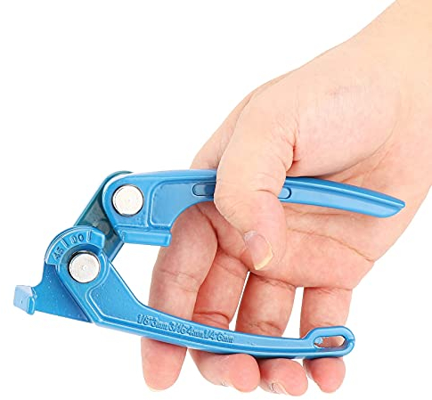 Tube Bender, Blue 1/8in 3/16in 1/4in Tube Bender Tubing Fuel Brake AC Refrigerant Line Bending Tool