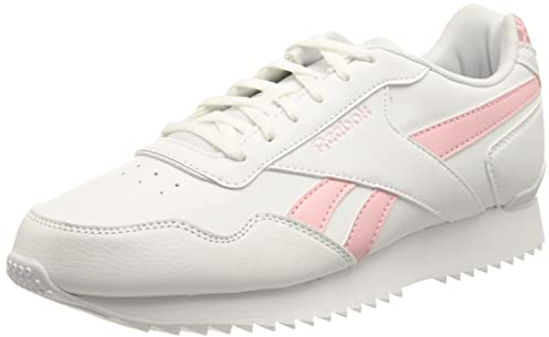 Reebok Damen Royal Glide Ripple Clip Sneaker, White/Pink Glow/White, 37 EU