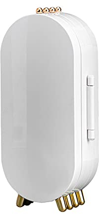 Faltbarer Schmuckständer, Schmuckständer, Schmuck Aufbewahrungsbox, 4 Stufiges Display, 151 Löcher zum Aufhängen, 21 Kettenrillen, mit Spiegel, für Ohrringe, Ohrstecker, Dünne Kette (Dunkelgrün)