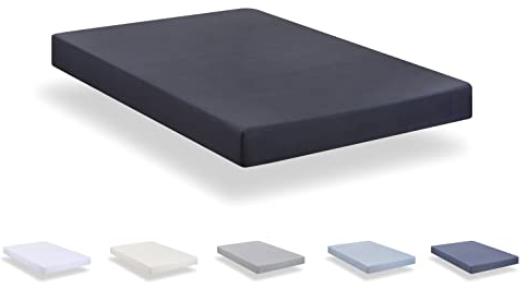 Spannbettlaken aus gebürsteter Mikrofaser, extra weich, für Betten 120 x 190/200 cm, Dunkelgrau