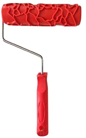 Práctico rodillo de pintura decorativo de 7 pulgadas, herramienta de pintura de textura en relieve, patrón artístico de goma, decoración del hogar, práctico rodillo de pintura decorativo de 7