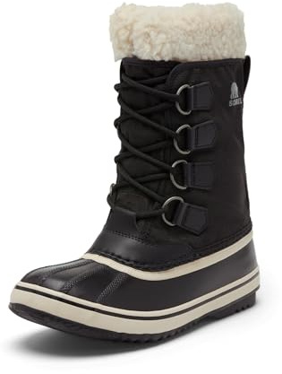 Sorel Winter Carnival Boot WP, Stivali da Neve Impermeabili, Donna, Black/Stone 2024/2025, 38 EU