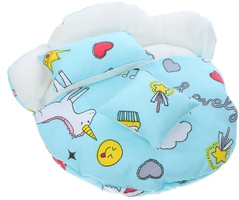 TOYANDONA 1 Satz Puppenschlafsackbett Miniatur-babybett Puppenhaus-einzelbett Puppenhaus-schlafzimmermöbel Mini-babybett Babypuppenbett Ob11 Spielzeug Polyester Haushalt