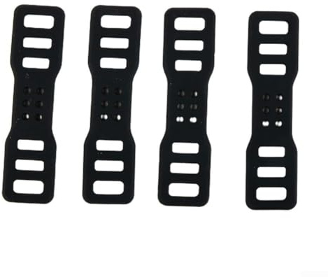 Sandyseptember Set di 4 cinghie elastiche in silicone per bicicletta, ideali per fissare luci e ingranaggi (D)