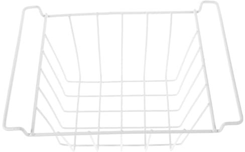 Amosfun Cesta Organizadora De Alambre Para Congelador y Frigorífico Con Asas Robustas Colgante y Ahorradora De Espacio Para Cocina y Dormitorio Soporte Metálico Resistente y Versátil
