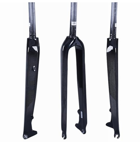 26/27,5/29 Mountainbike Stel Gaffel Kolfibercykel Stel Gaffel Skivbroms Cykelgaffel 1-1/8 Rakrör Cykel Framgaffel QR 9mm(Glossy,27.5in)