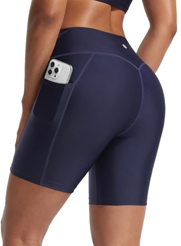 baleaf Bañador para mujer, cintura alta, control de abdomen, UPF50+