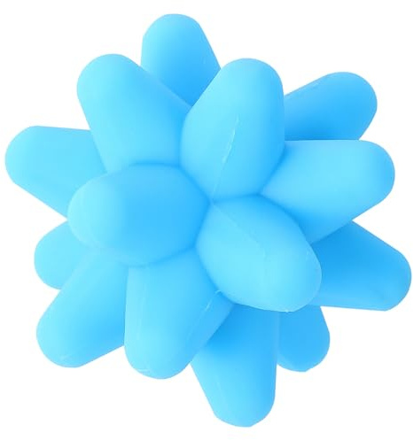 Ipetboom Pelota de Silicona para Masaje Muscular Bola de Sujeción Fascia Azul Tamaño Mediano para Relajación Pilates y Fitness Bola de Reacción para Automasaje y Entrenamiento