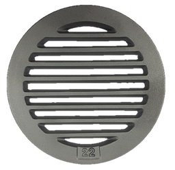 Leda Grille à cendres ronde 22 cm + 1 briquet Rotthues gratuit