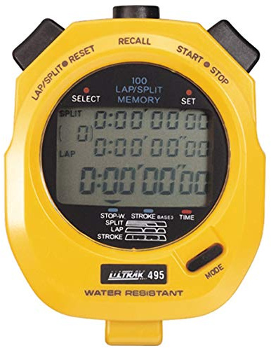 Ultrak 495 100 Lap Memory Timer (2-Pack), Yellow