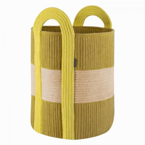 REMEMBER Korb Colombo, groß, H 58 cm, Ø 40 cm, mehrfarbig, in Zylinderform - Aufbewahrungskorb bunt