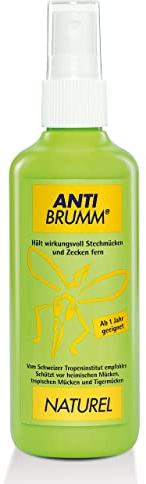 Anti Brumm Naturel Pumpspray, 150 ml: Insekten-Repellent - Effektiver Mückenschutz & Zeckenschutz, Insektenspray auch für Kinder geeignet