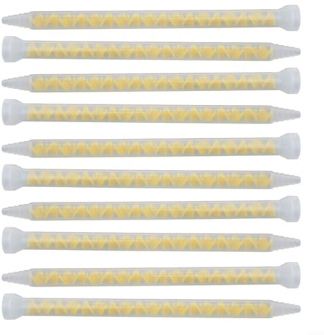 Volakebeing per miscelatore statico 10-18 per colla AB, 10 ugelli di miscelazione con 18 sezioni, lunghezza 214 mm, diametro interno 10 mm, compatibile con silicone poliuretanico epossidico (B)