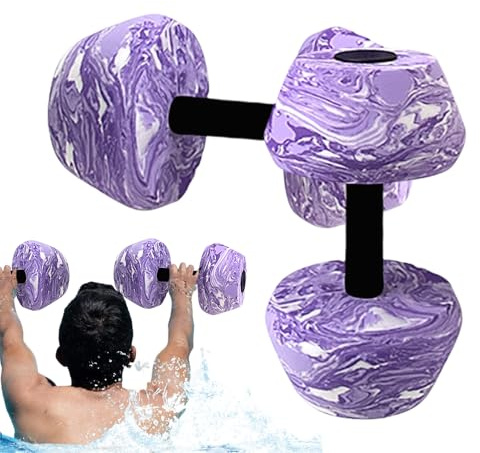 Manubri da Acqua | 2 Pezzi di Attrezzature per il Fitness Portatile - Manubri Acquatici per Esercizio - per Allenamento Fisico e Muscolare in Palestra Acquatica per Adulti