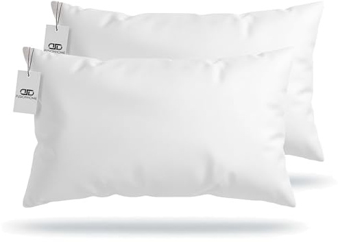 FUSIONHOME - Almohada Fibra Hueca - Pack 2 Almohadas 90 cm - Tacto Pluma, Transpirable, Antiácaros e Hipoalergénica - Firmeza Media, Alta Adaptabilidad - Tela de Microfibra