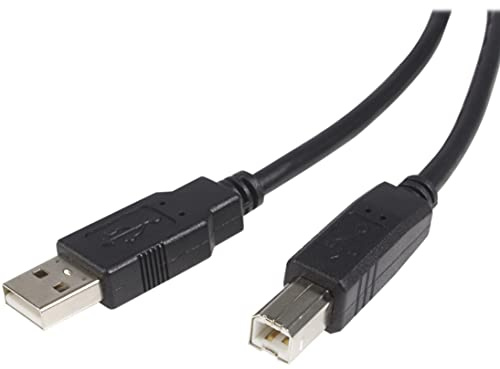 StarTech.com 3 ft USB 2.0 Certified A to B Cable - M/M (USB2HAB3), Black