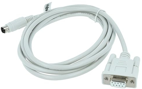 vhbw Programmierkabel RS-232 kompatibel mit Mitsubishi MELSEC Q-Serie, QC30R2 Computer & Peripheriegeräte - Seriell Adapter, 250 cm Grau