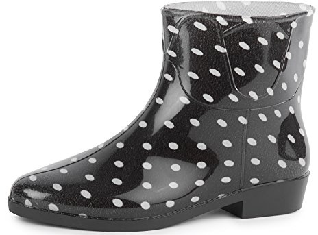 Ladeheid Botines de Lluvia para Mujeres Botas de Agua Zapatos Impermeables de Mujer Botines Elegantes de Goma Rainboots Bootie LAZT201802 (Modelo-4, 37 EU)