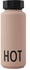 Design Letters Trinkflasche Edelstahl 500 Ml Rosa Bottle | Thermoskanne BPA/BPS frei | Isolierflasche Edelstahl | Trinkflasche Auslaufsicher | Trinkflasches Sport | Thermosflasche 12h heiß 24h kalt