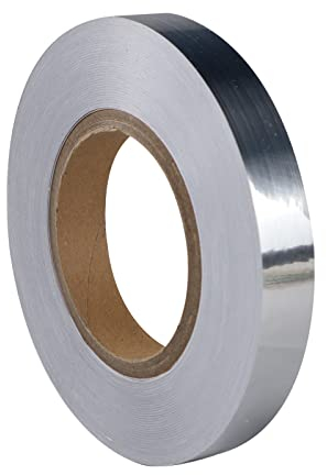 Líneas de lámina dorada metalizada cinta de espejo autoadhesiva, pegatina de costura impermeable, sellado de huecos, cinta decorativa para gabinete de pared, cocina (2 cm x 50 metros, plateado)