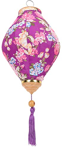 Laterne Mitten Im Herbst Vietnamesische Lampions Aussen Seidenlaternen Laternenabdeckung Hängelaternen Für Hochzeit Hängende Laterne Glücklich Hängende Beleuchtung Eisen Violett