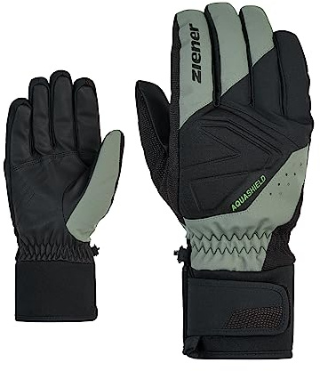 Ziener Herren GATIS Ski-Handschuhe/Wintersport | wasserdicht atmungsaktiv, Green mud, 8