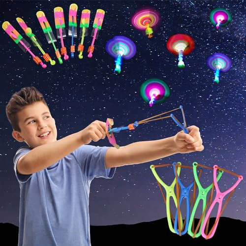 JSMTKJ Hélicoptères Jouets Volants, 30 Pièces Flèche Rocket Lumière