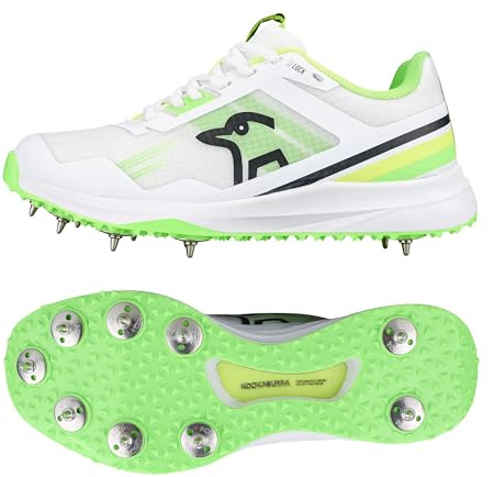 Kookaburra KC 2.0 Spike Cricket Shoe - Yellow/Green - 10