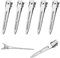 70 Stück EnteBill Haarspangen Haarclips Damen, 5,5cm Metall Haarklemmen Friseur Alligator Hair Clips Silber, Haarklammern Friseurbedarf Damen Locken Fixieren für Haarstyling DIY