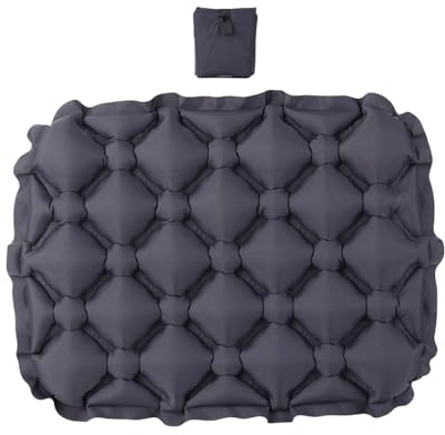 Tuxxjzm Coussin de siège gonflable – Coussin d'extérieur gonflable pour siège de stade | Fournitures de camping imperméables avec sac de rangement, coussin de chaise pour soulager la pression