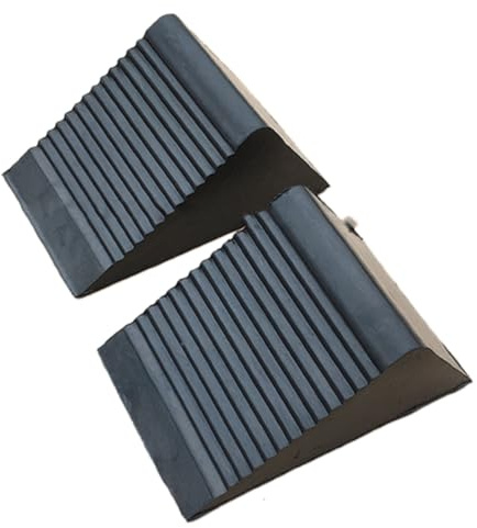 LOORGVEL Cales de Roue Triangulaires en Caoutchouc, Lot de 2, Portables