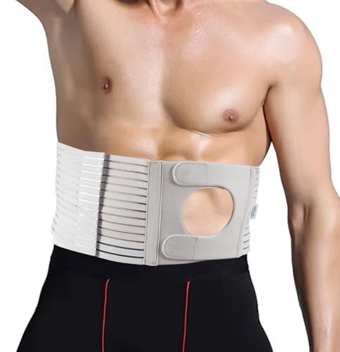 JLFDLLYYZQ Cintura Per Stomia Da Uomo E Donna, Fascia Per Stomia, Cintura Addominale Post Colostomia, Fascia Addominale Post Operatoria, Prevenzione Delle Ernie Para-Stomali, L