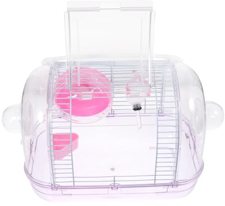 SEWACC Cage de Transport pour Petits Animaux Portable et Cage Hamster et Rat pour Voyage Extérieur Caisse de Transport Sécurisée et Facile à Nettoyer Compacte et Légère Adaptée Aux