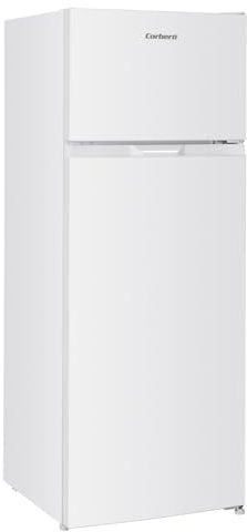 Corberó - Frigorífico 2 Puertas con congelador | CF2PH146W | 206 L | 143 cm |Control Mecánico | Puerta Reversible | Cajón Crisper | Hueveras y Cubiteras | Blanco
