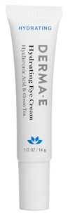 Derma E Hydrating Eye Cream – Firming and Lifting Hyaluronic Acid Treatment - Under Eye and Upper Eyelid Cream Reduces Puffiness and Appearance of Fine Lines, 0.5 oz