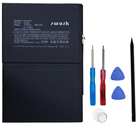 Swark batteri A1484 kompatibel med Netbook Pad Tablet Apple iPad 5, Air, Mini Air, A1474, A1475, A1893, A1954 med verktyg