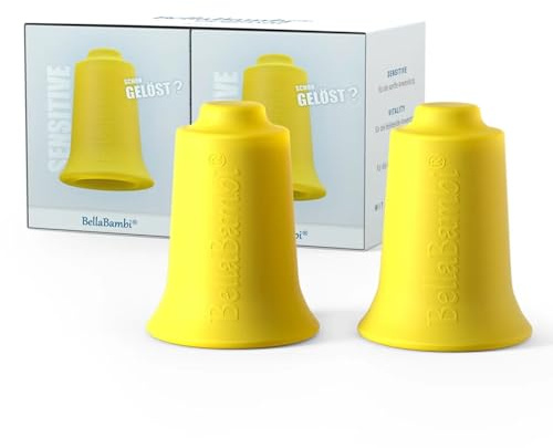 Set 2x BellaBambi coppetta original | Cupping coppette versatili per massaggio fasciale & trigger points | Ideale per bellezza, sport & benessere | Made in Germany | SENSITIVE - Giallo Limone