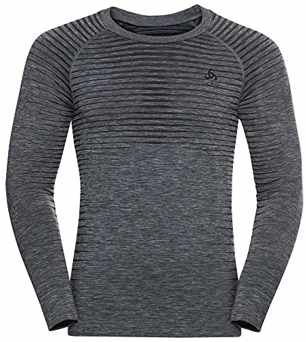 Odlo Uomo Maglietta Funzionale a Maniche Lunghe Performance Light