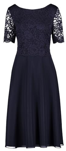 Vera Mont Damen 0113/4825 Partykleid, Blau, 42