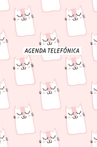 Agenda Telefónica Abecedario: Libreta de direcciones y contactos telefónicos ordenación de la A-Z | 320 registros |Listín telefónico ( cubierta de gato )