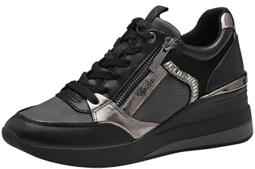 Tamaris Damen Sneaker Wechselfußbett; Anthracite, EU 38