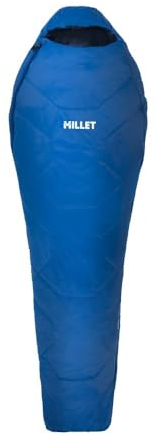 MILLET Baikal Schlafsack, Blau Neues Logo, Öffnung mit Reißverschluss rechts