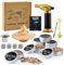 Jettory Cocktail Smoker Set – Whiskey Räucher-Set mit 6 Holzsorten & Taschenlampe – Rauchgenerator für Cocktails und Whisky – Ohne Butan (separat erhältlich)
